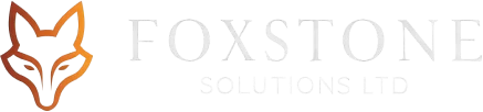 Orange fox logo for Foxstone Solutions